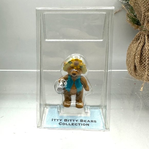 Hallmark Keepsake 2002 Merry Miniatures Itty Bitty Bears Collection Blossom - Picture 3 of 8